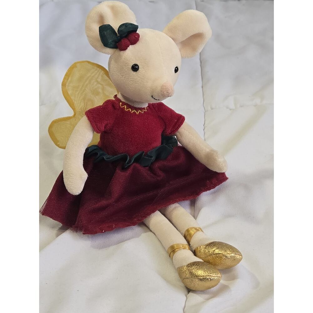 Vtg Jellycat Large 16” Sugar Plum Fairy Mouse Stuffed Nursery Decor Ballerina - Picture 3 of 9